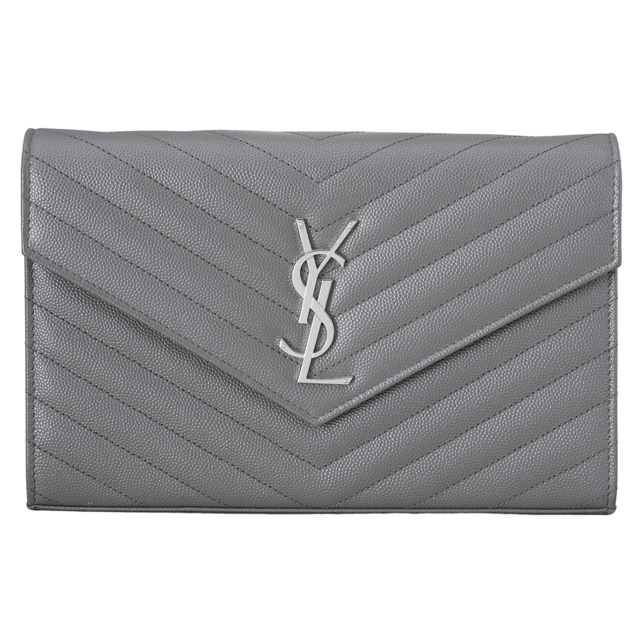 Yves Saint Laurent(USED)생로랑 377828 모노그램 쉐브론 WOC